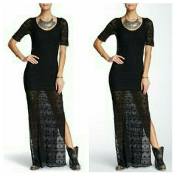 NWT  FREE PEOPLE Too Cool Sheer George TEE Slip - Picture 3 of 4